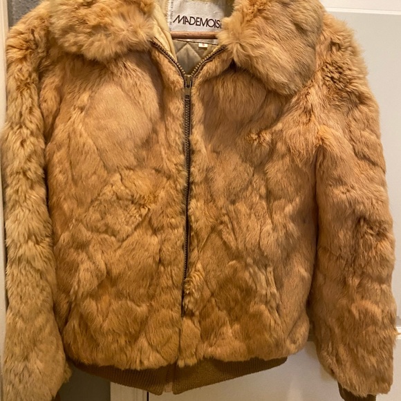 Jackets & Blazers - mademoiselle rabbit fur coat